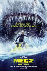 "Meg 2: Die Tiefe" Filmplakat (© 2023 Warner Bros. Entertainment Inc. All Rights Reserved.)