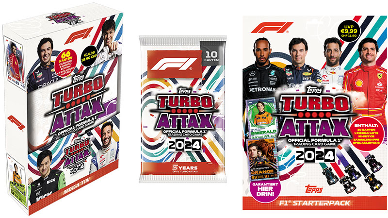 Formula 1® Turbo Attax Produkte (© Topps Europe Limited)