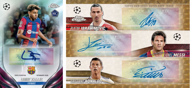 Topps® UEFA Club Competitions Chrome 2023-24 Cards (© Topps Europe Limited)