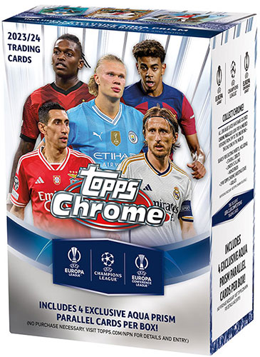 Topps® UEFA Club Competitions Chrome 2023-24 Value Box (© Topps Europe Limited)