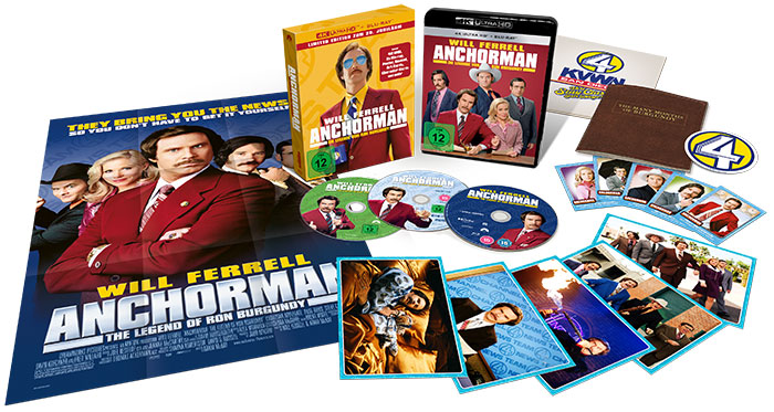 "Anchorman: Die Legende von Ron Burgundy" 4K UHD Collector's Edition Packshot (© Paramount Home Entertainment)